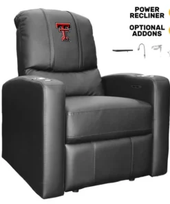 Dreamseat Stealth Power Plus Recliner with Texas Tech Red Raiders Logo