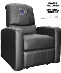 Dreamseat Stealth Power Plus Recliner with Memphis Tigers Logo Panel
