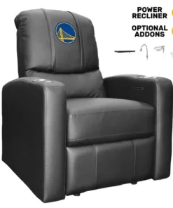 Dreamseat Stealth Power Plus Recliner with Golden State Warriors Logo