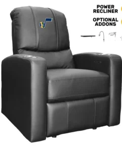 Dreamseat Stealth Power Plus Recliner with Utah Jazz Primary Logo