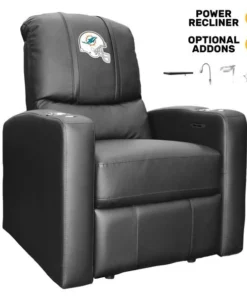 Dreamseat Stealth Power Plus Recliner with Miami Dolphins Helmet Logo