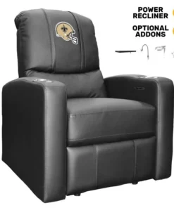 Dreamseat Stealth Power Plus Recliner with New Orleans Saints Helmet Logo