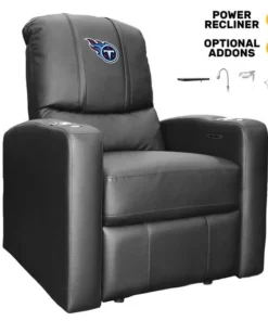 Dreamseat Stealth Power Plus Recliner with Tennessee Titans Primary Logo