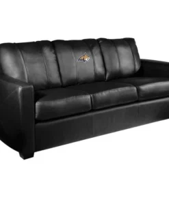 Dreamseat Silver Sofa with Montana State Bobcats Primary Logo