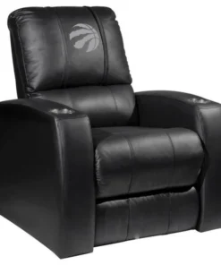 Dreamseat Home Theater Recliner with Toronto Raptors Primary Silver Logo