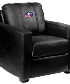 Dreamseat Silver Club Chair with Columbus Blue Jackets Logo