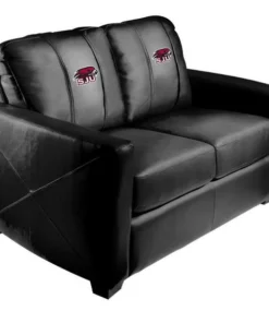 Dreamseat Silver Loveseat with St Josephs Hawks Logo