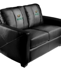 Dreamseat Silver Loveseat with Bemidji State Beavers Logo