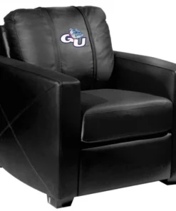 Dreamseat Silver Club Chair with Gonzaga Bulldogs Logo