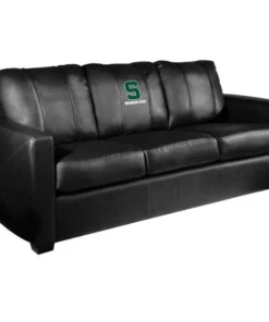 Dreamseat Silver Sofa with Michigan State Secondary Logo
