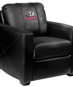 Dreamseat Silver Club Chair with Alabama Crimson Tide Elephant Logo