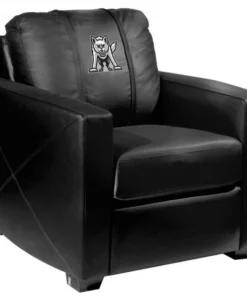 Dreamseat Silver Club Chair with South Dakota Coyotes Emblem Logo