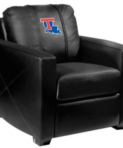 Dreamseat Silver Club Chair with Louisiana Tech Bulldogs Logo
