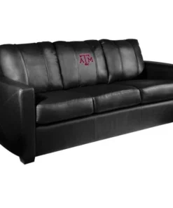 Dreamseat Silver Sofa with Texas A and M Aggies Logo