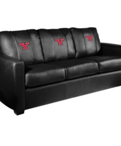 Dreamseat Silver Sofa with Youngstown State Secondary Logo