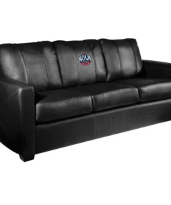 Dreamseat Silver Sofa with New Orleans Pelicans NOLA