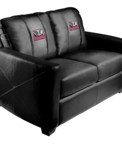 Dreamseat Silver Loveseat with Alabama Crimson Tide Elephant Logo