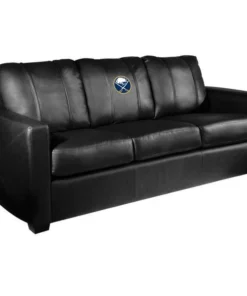 Dreamseat Silver Sofa with Buffalo Sabres Logo
