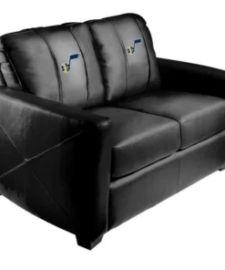 Dreamseat Silver Loveseat with Utah Jazz Primary Logo