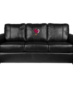 Dreamseat Silver Sofa with Virginia Tech Hokies Stand Logo