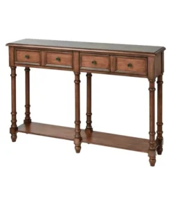 Elk Home Hager Console Table - Dark Mahogany