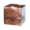 Elk Home Goat Hide Ottoman