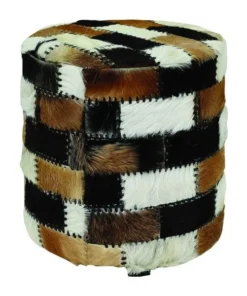 Elk Home Patchwork Ottoman