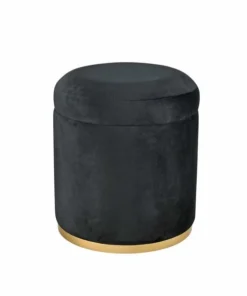 Elk Home Raina Ottoman - Black