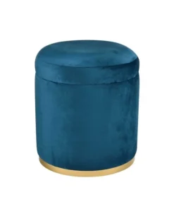 Elk Home Raina Ottoman - Navy