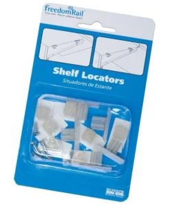 Ol Organized Living Freedom Rail Small Plastic Shelf Locators 2 in. L , 12PK
