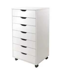 Winsome Wood CABINET WHIT WOOD 7SHELV