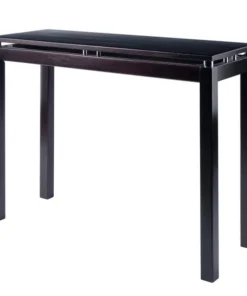 Winsome Wood Winsome Linea Modern 13.93 in. W X 39.37 in. L Rectangular Console Table