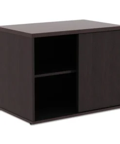 Alera Open Office Low Storage Cab Cred, 29.5w x 19 1/8d x 22 7/8h, Espresso
