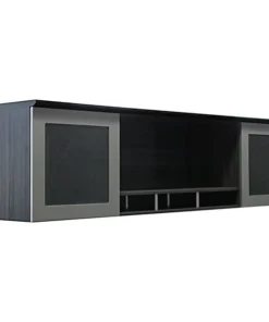 Mayline Desktop Hutch Cabinet, 63", Sea Salt