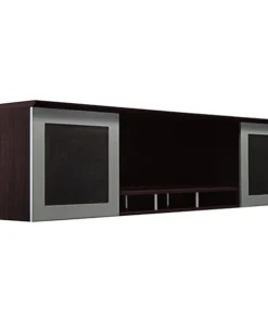 Mayline Desktop Hutch Cabinet, Medina, 63"W, Mocha