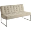 Ave 6 Loveseat, 32-3/4" x 32-1/2", Upholstery Color: White, Series: Anthony