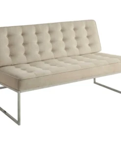 Ave 6 Loveseat, 32-3/4" x 32-1/2", Upholstery Color: White, Series: Anthony