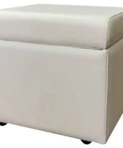 Mayline Santa Cruz Storage Ottoman, White