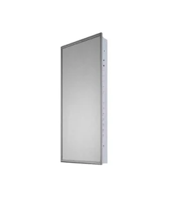 Ketcham 13" x 36" Euroline Flush Mounted SS Framed Medicine Cabinet