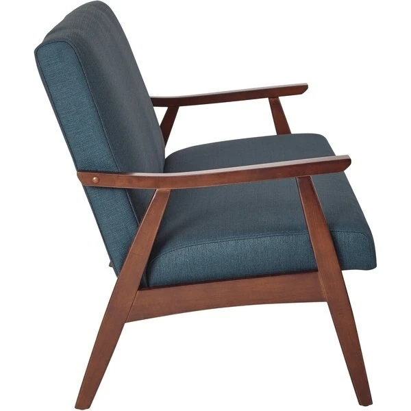 Ave 6 Davis Loveseat, Klein, Azure Fabric, 29" x 32" - Image 3