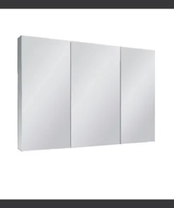 Ketcham Medicine Cabinet, Tri-Door, S/S, 37x22"