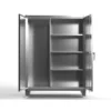 Strong Hold 12 Stainless Steel Storage Cabinet, 60" W, 66" H, Combination Wardrobe