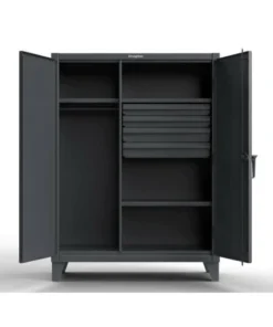 Strong Hold 12 Steel Storage Cabinet, 36" W, 78" H, Wardrobe