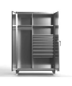 Strong Hold 12 Wardrobe Cabinet, 36" W, 78" H, Combination Wardrobe