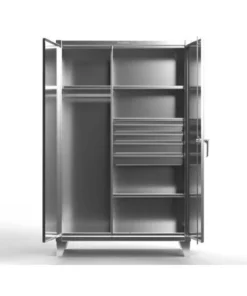 Strong Hold 12 Wardrobe Cabinet, 36" W, 78" H, Combination Wardrobe