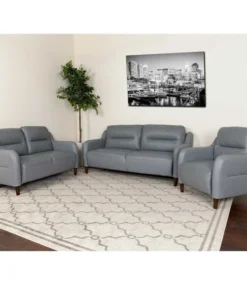 Flash Furniture 3 pcs. Sofa, Upholsery Color: Gray