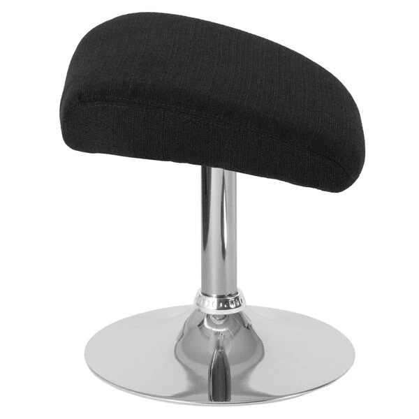 Flash Furniture Ottoman, 15" x 17-1/2", Upholstery Color: Black, Series: Egg - Image 3