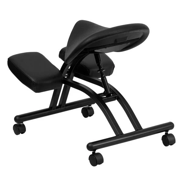 Flash Furniture Saddle Kneeler Chair, Black - Image 4