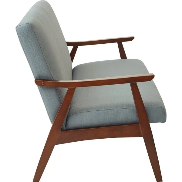 Ave 6 Davis Loveseat, Klein, Sea Fabric, 29" x 32" - Image 3