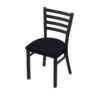 Holland Bar Stool Co. 400 Jackie 18" Chair with Black Wrinkle Finish and Canter Twilight Seat